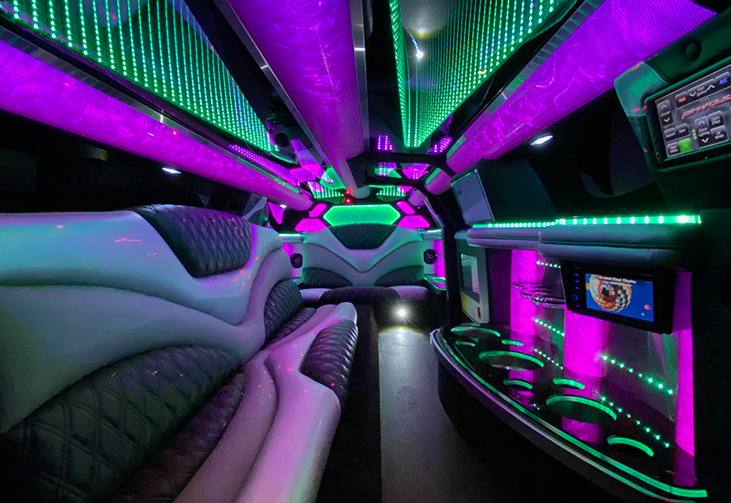 comy seats in limo